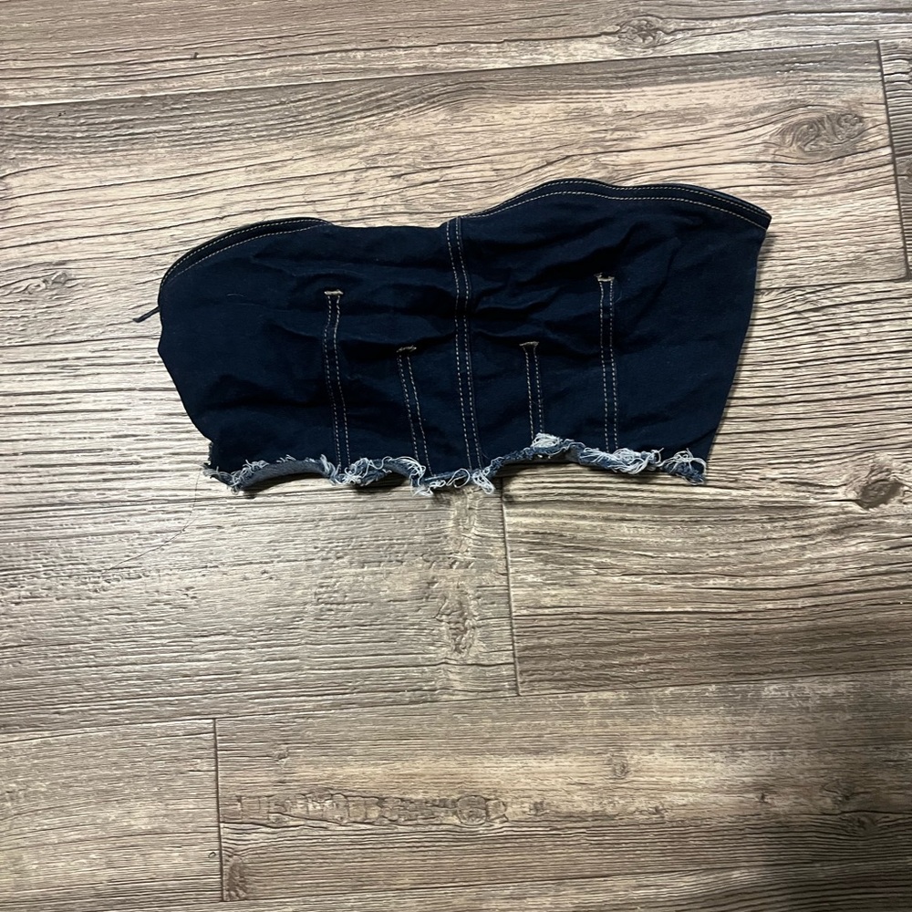 Forever 21 Blue Crop Top Stylish and Trendy